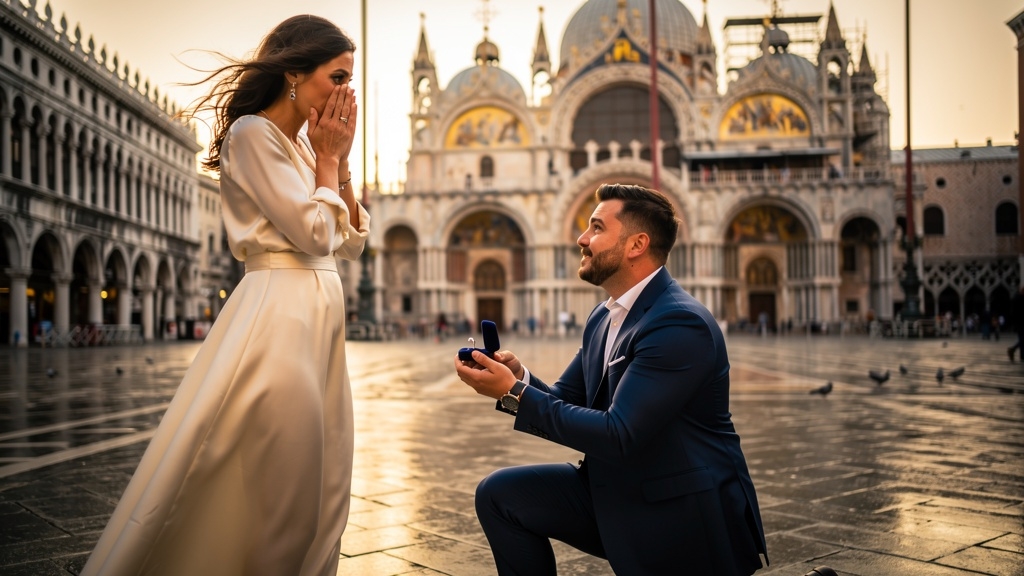 Marriage Proposal in Venice