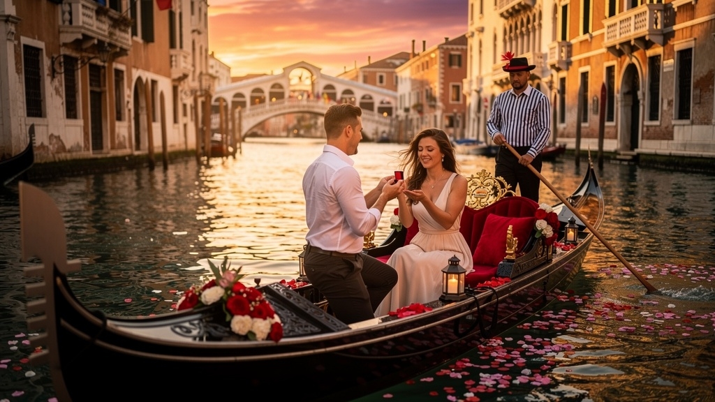 Marriage Proposal in Venice