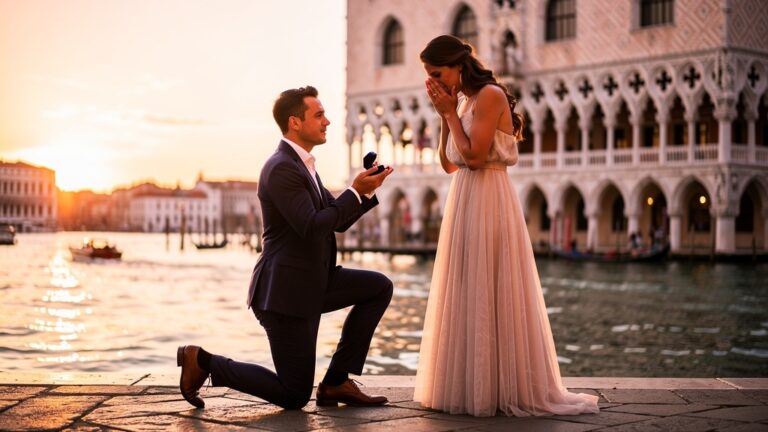 Marriage Proposal in Venice
