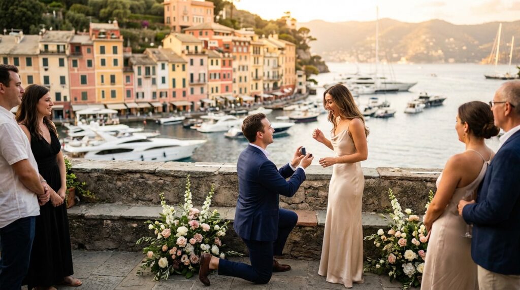 luxury marriage proposal in Italy