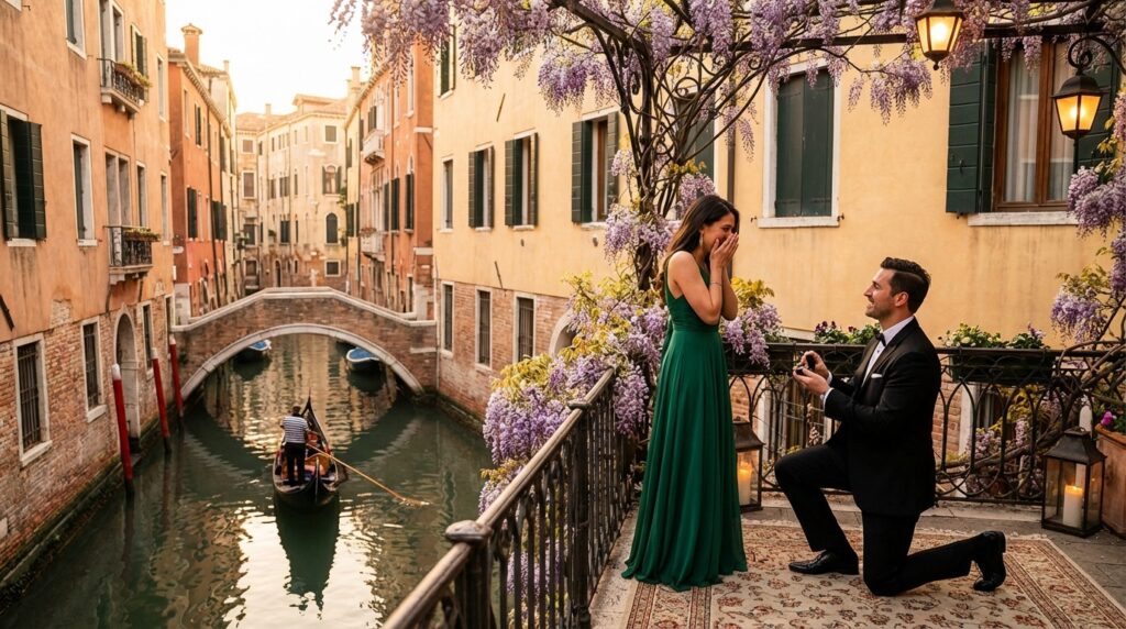luxury marriage proposal in Italy