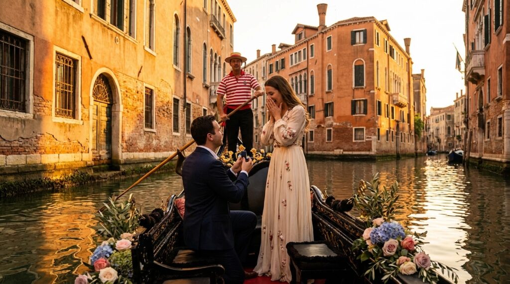 luxury marriage proposal in Italy