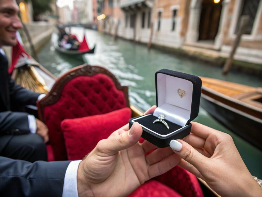 Venice Gondola Proposal - Marriage proposal in gondola Venice