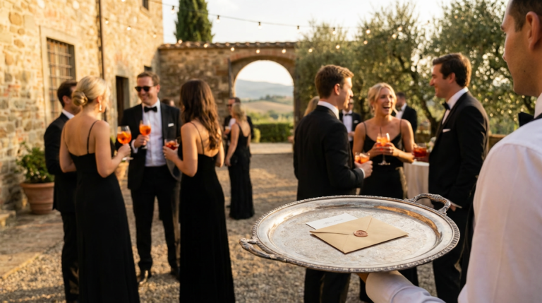 Luxury murder mystery wedding in Italy