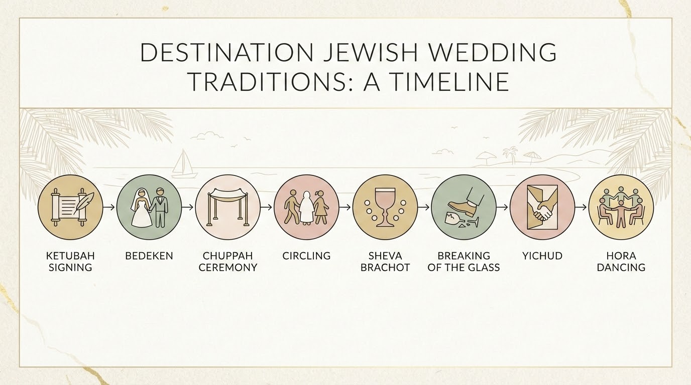 Behind the scenes orchestration of Jewish wedding traditions in Italy — chuppah, ketubah, kosher catering