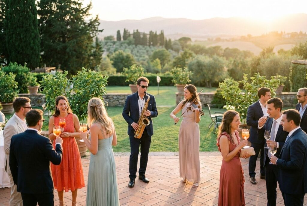 Luxury wedding entertainment Italy
