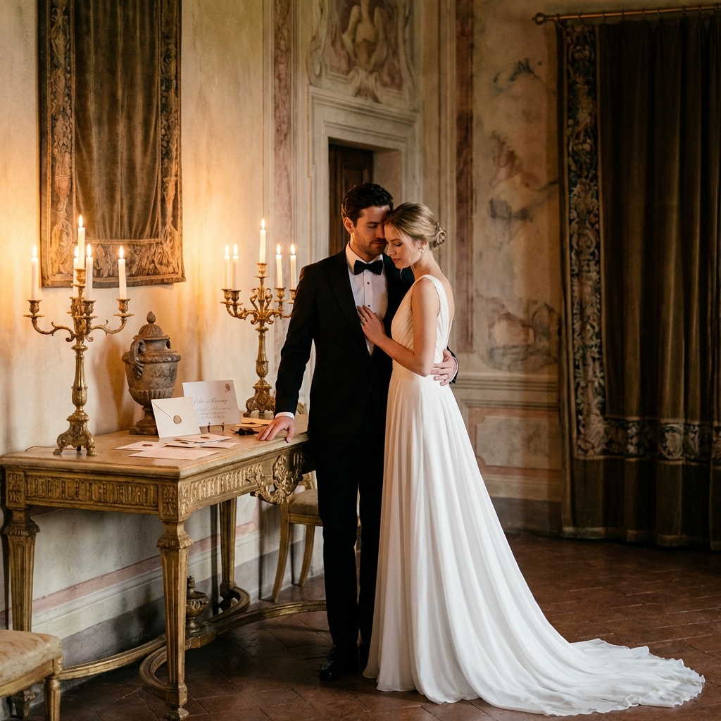 Luxury murder mystery wedding in Italy