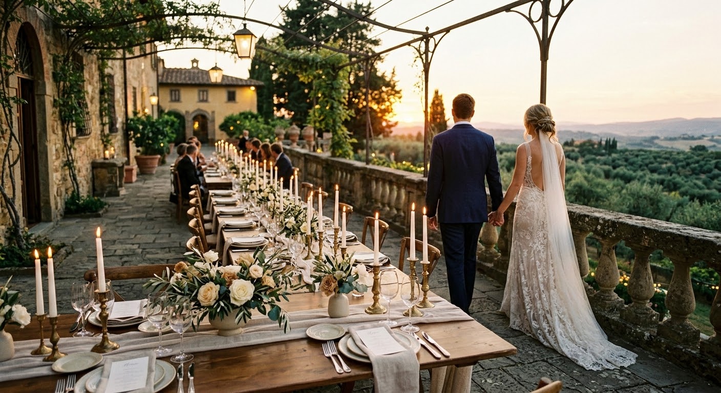 villa wedding in Italy