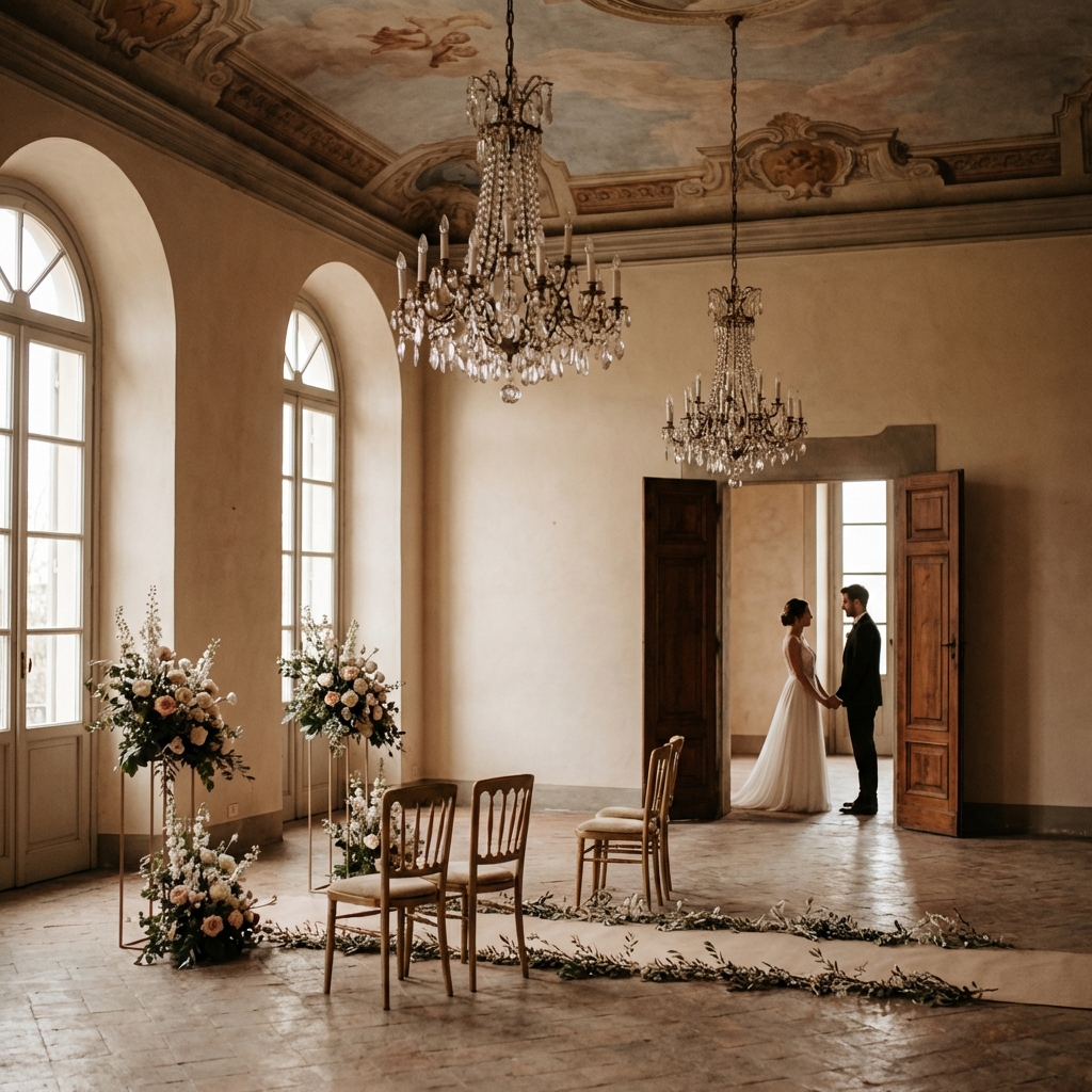 villa wedding in Italy