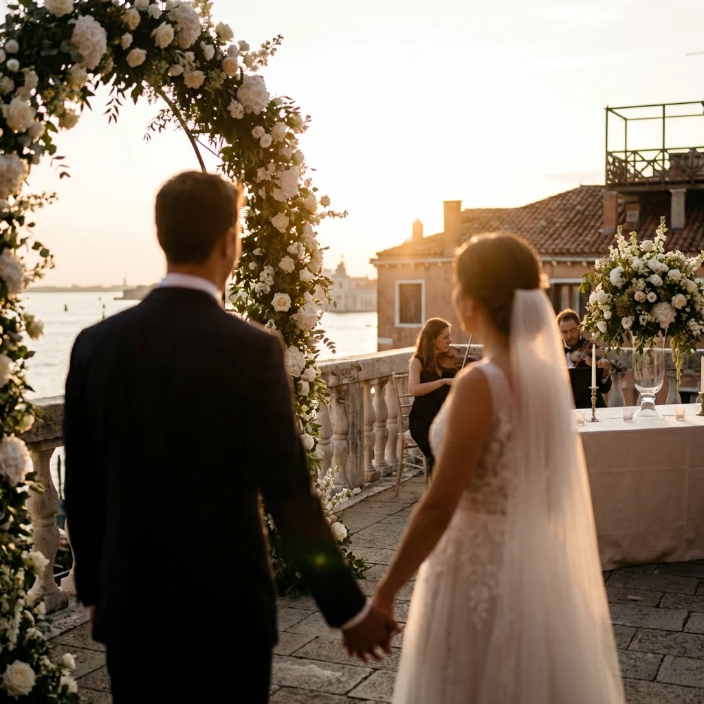 elope in venice italy vows on private terrace