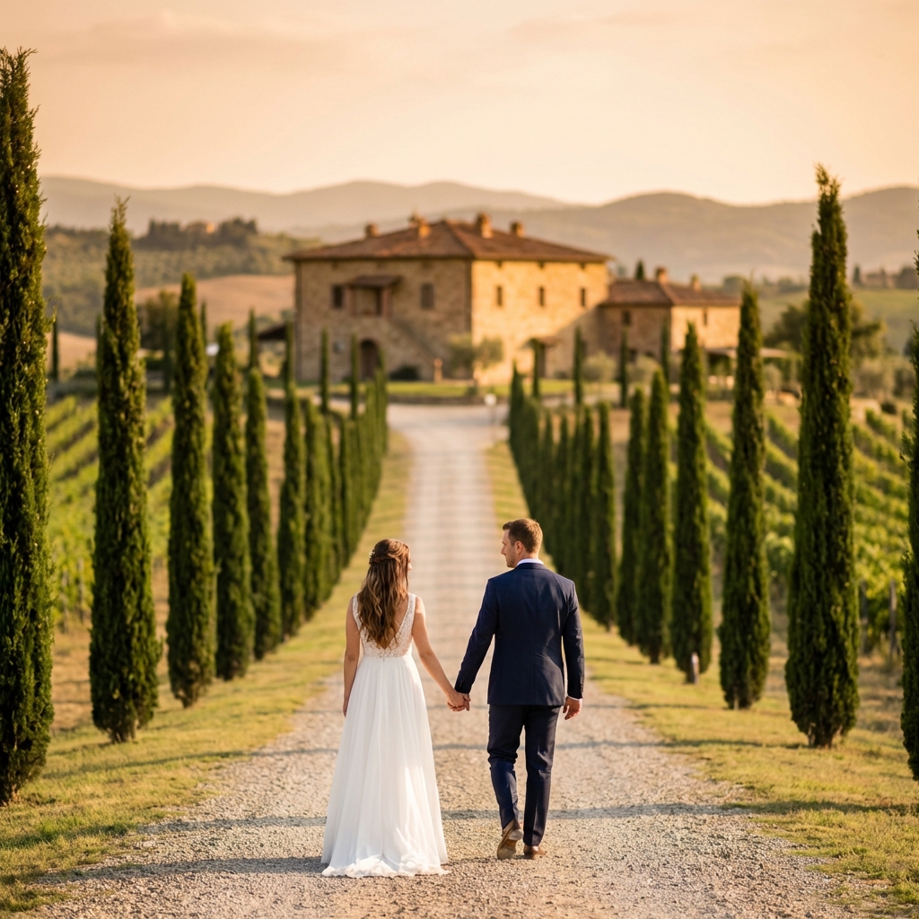 villa wedding in Italy