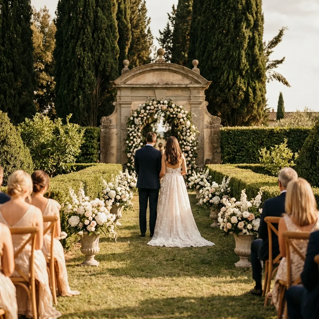 wedding venues florence italy villa garden ceremony cypress