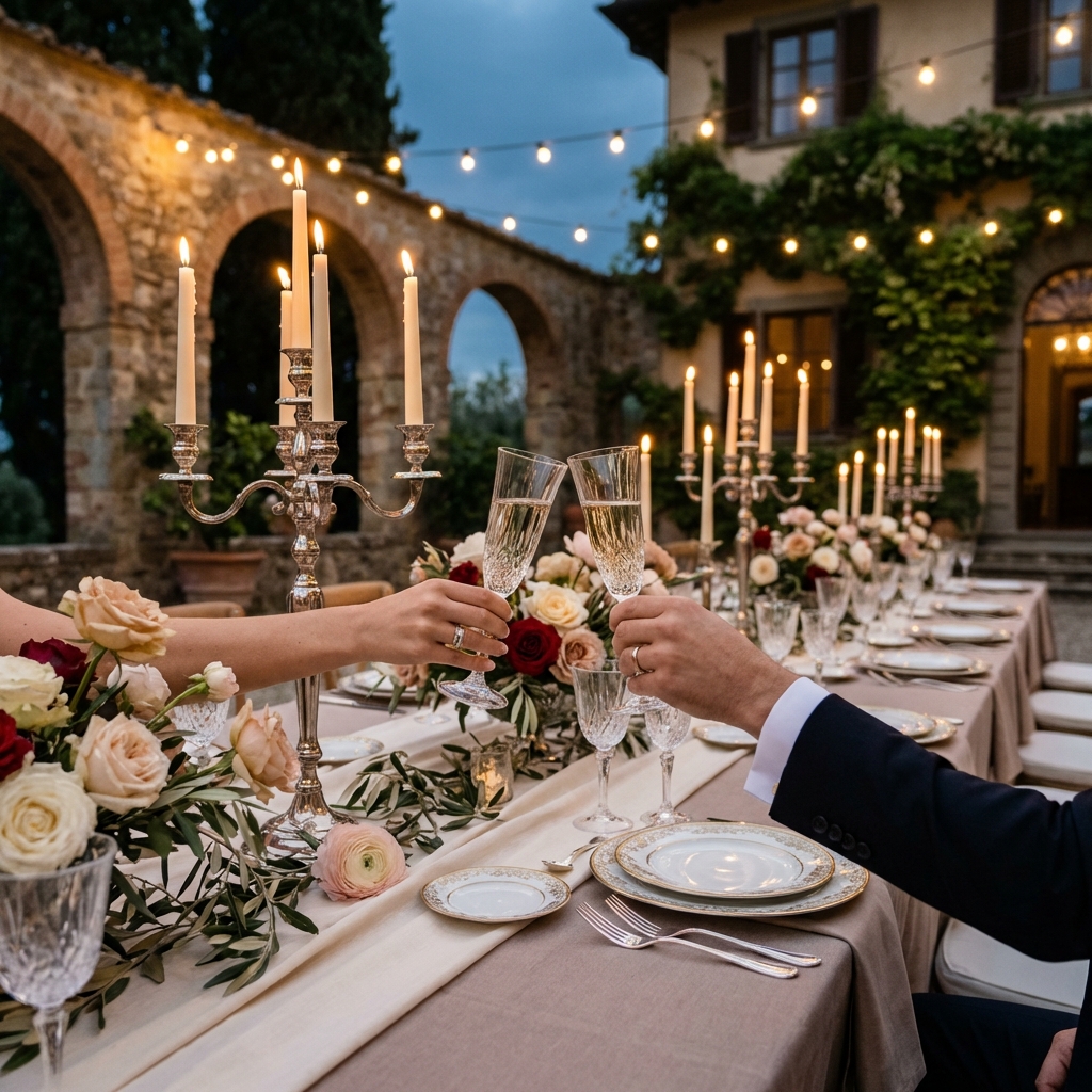 villa wedding in Italy