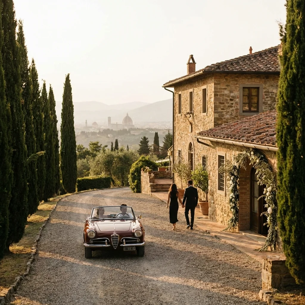 wedding venues florence italy hilltop estate cypress drive