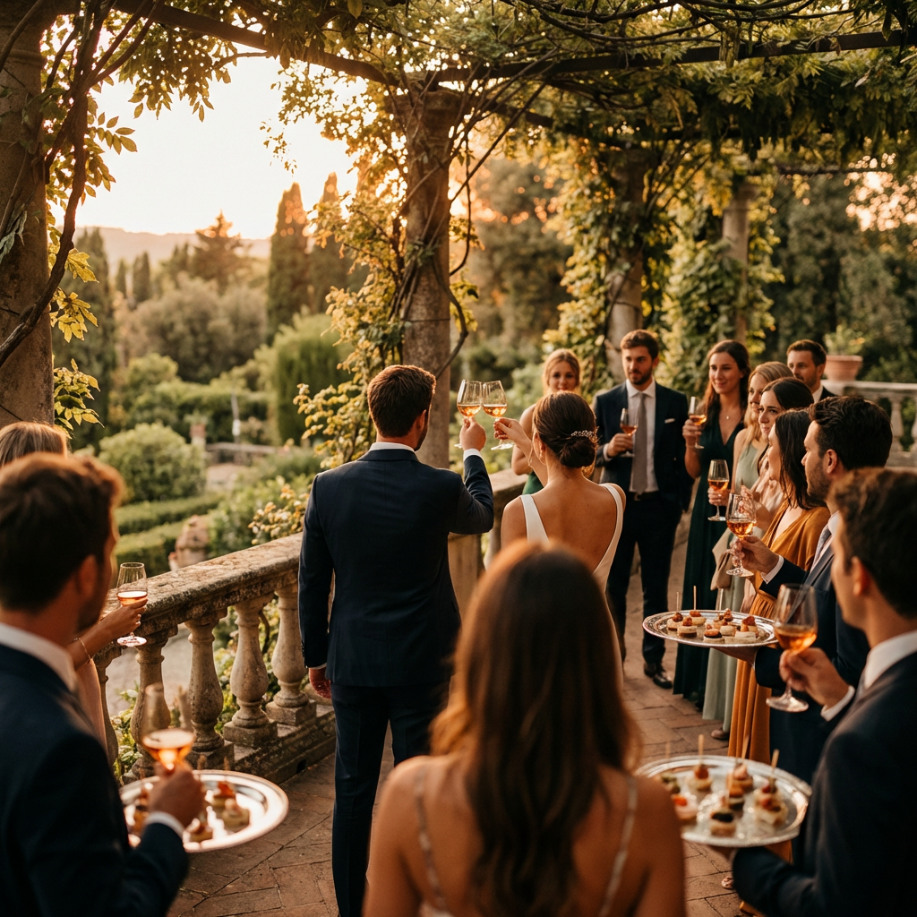 villa wedding in Italy