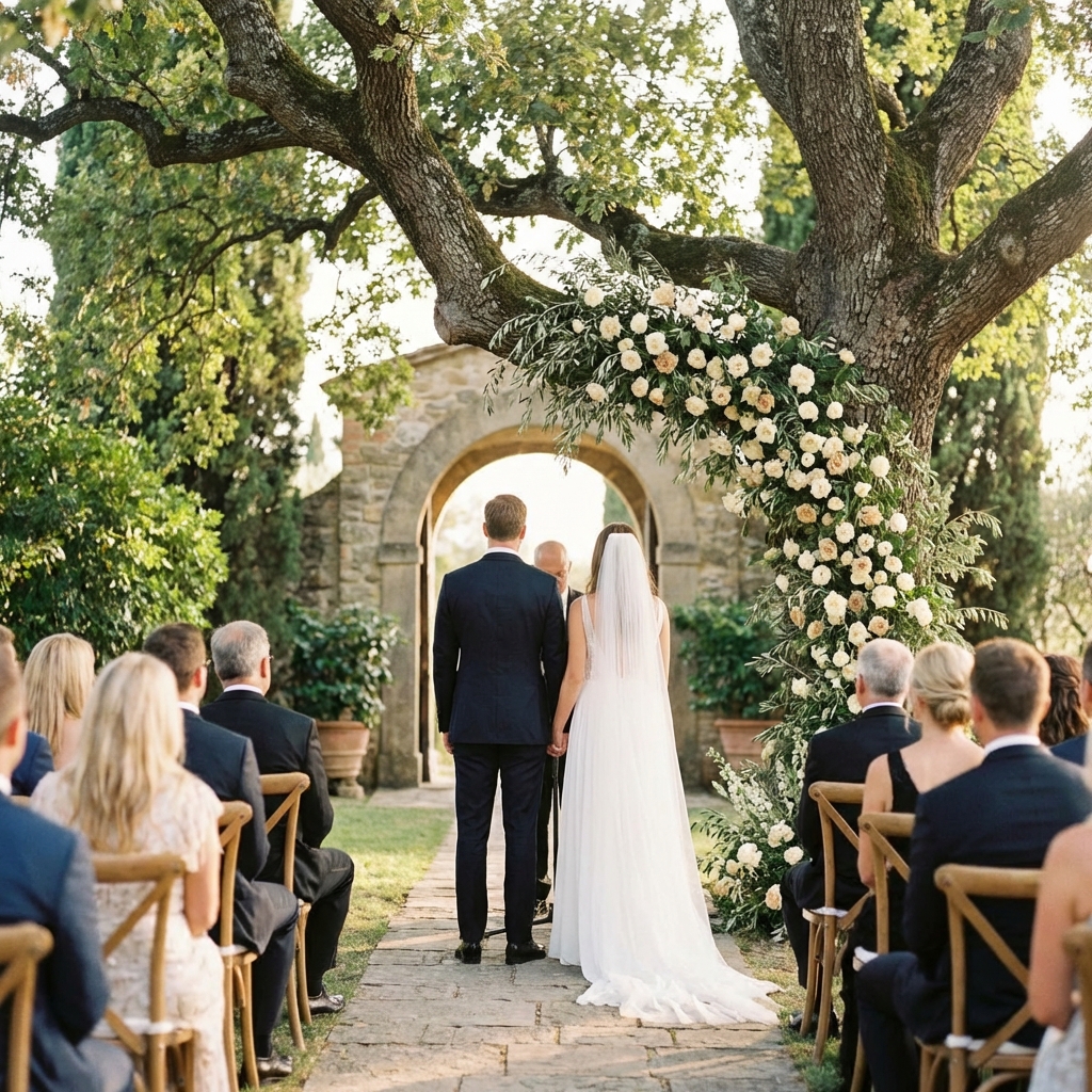 villa wedding in Italy
