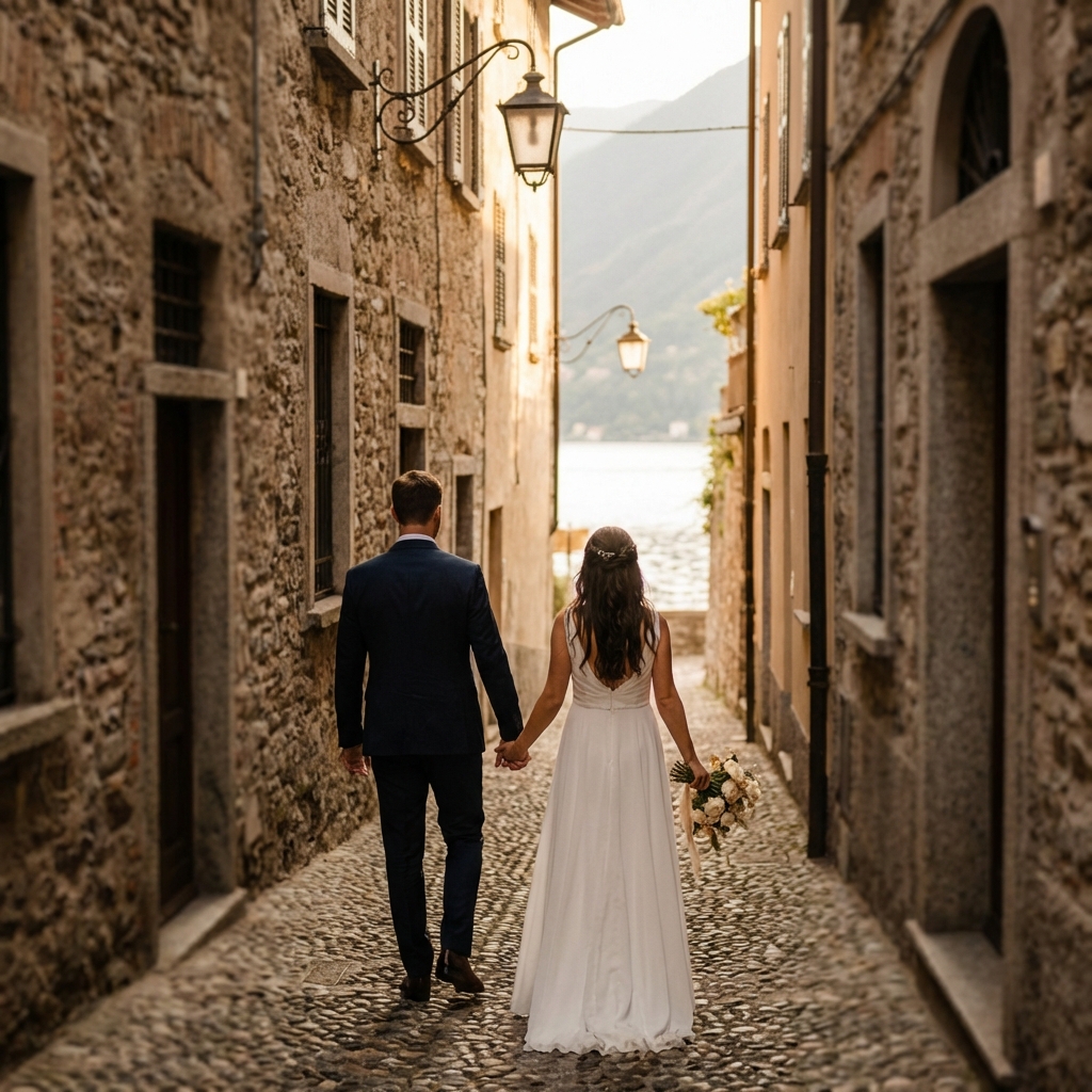 wedding videographer lake como