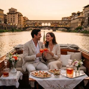 florence proposal arno-boat-escape Italy – Kiss Me Italy