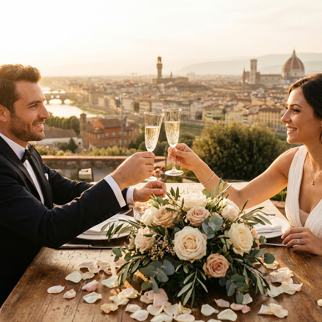 florence proposal rose-garden-proposal Italy – Kiss Me Italy