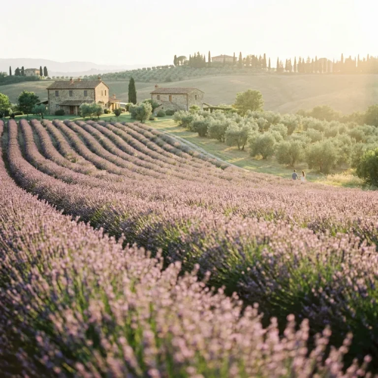 lavender field proposal tuscany