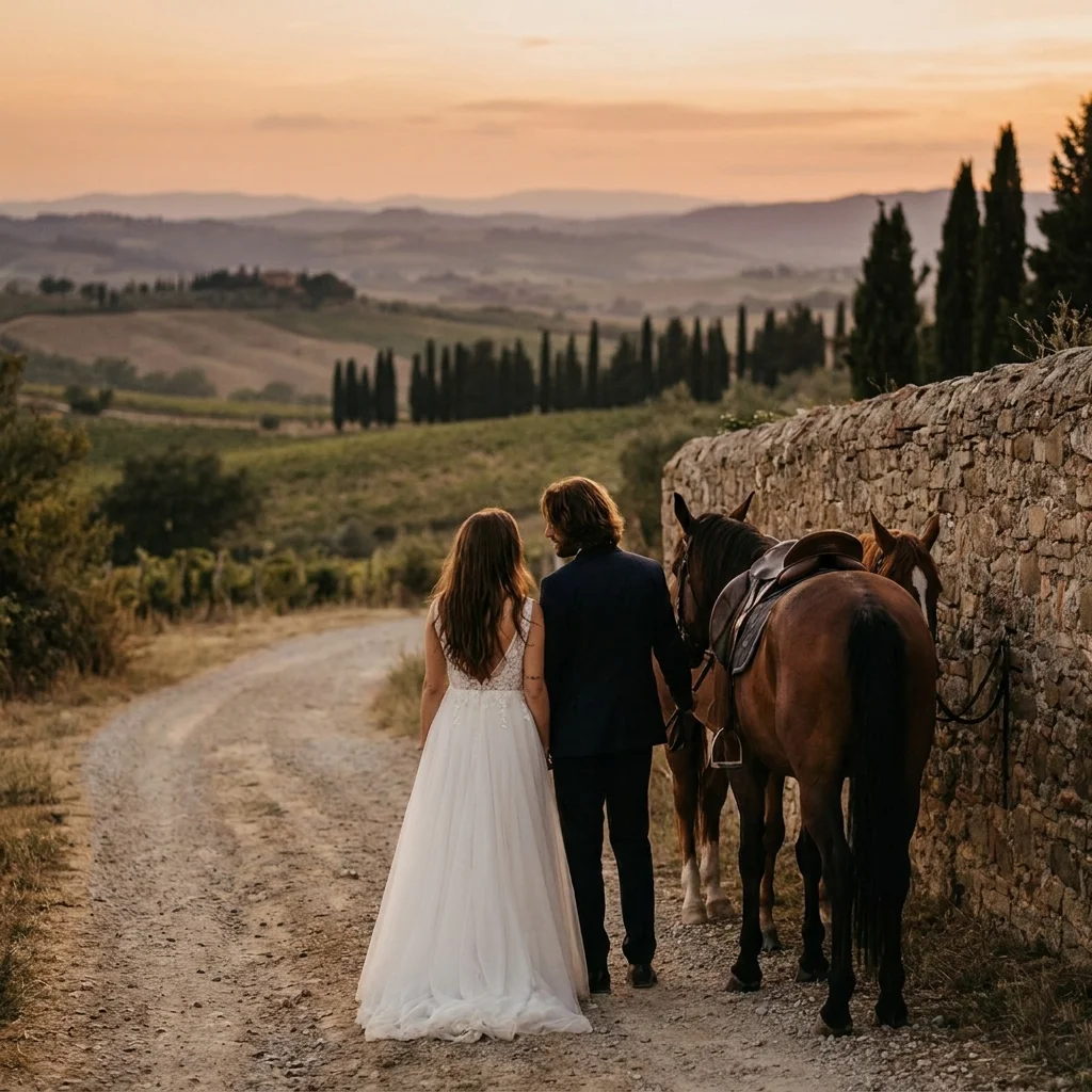 horseback proposal italy
