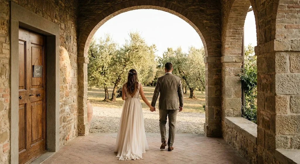rustic wedding italy