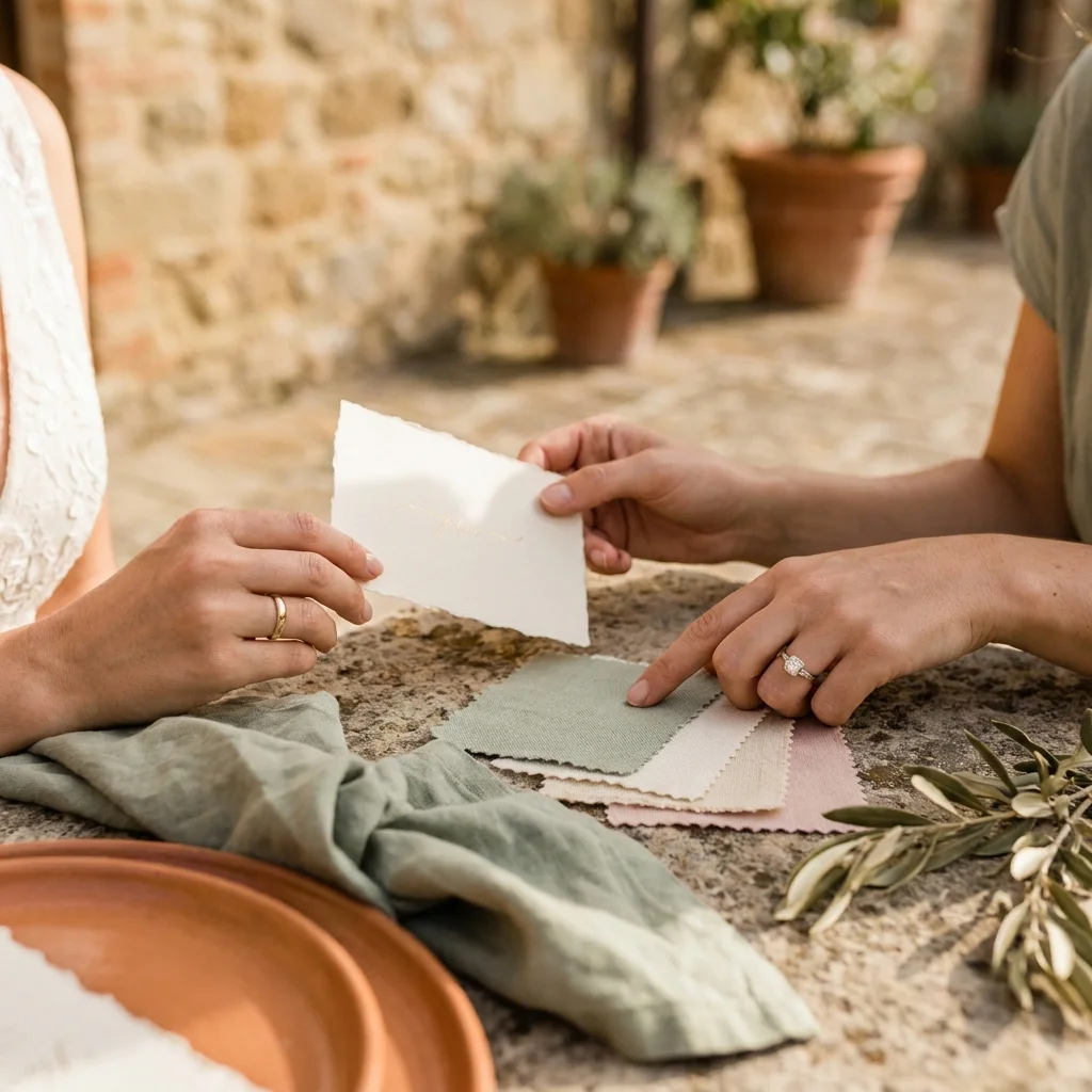 italian wedding color palette