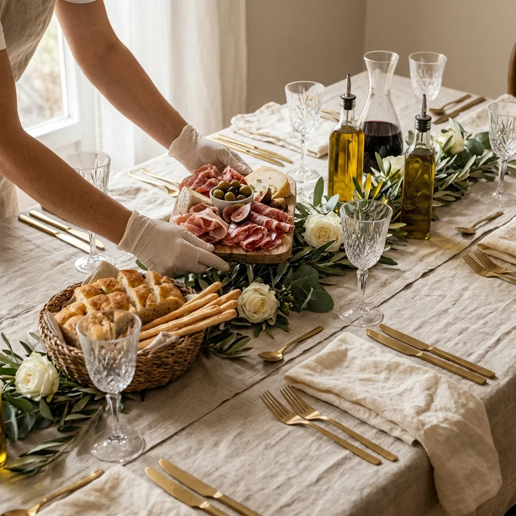 tablescape wedding italy