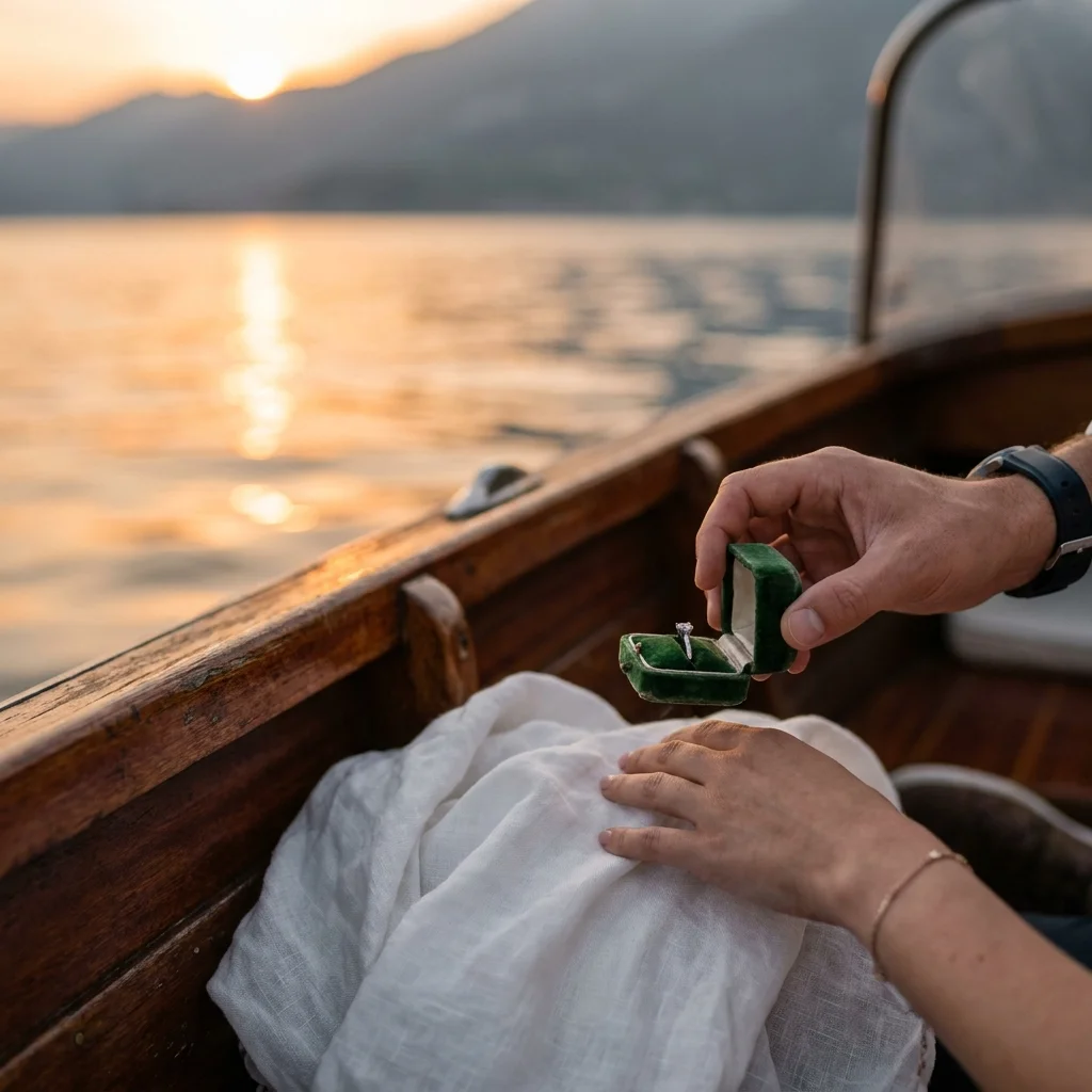marriage proposal lake garda