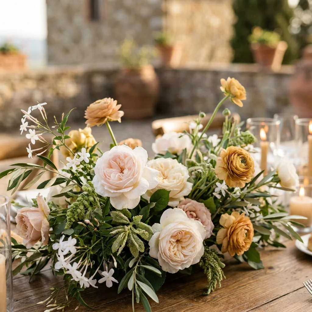 tablescape wedding italy