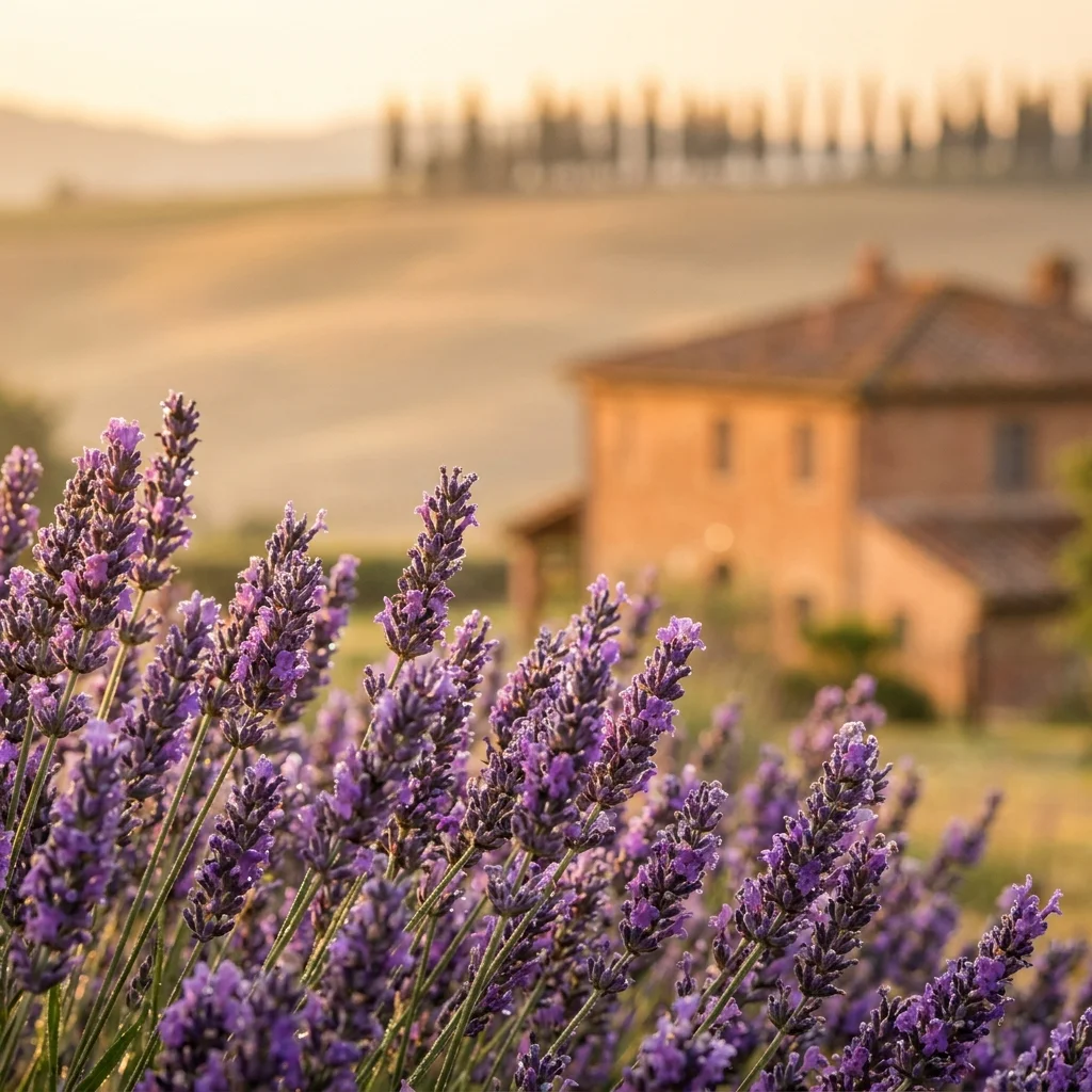 lavender field proposal tuscany