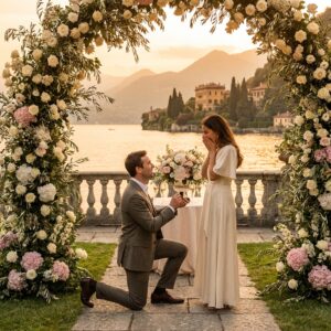 marriage proposal lake como Italy promise on the lake – Kiss Me Italy