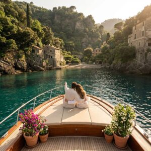 proposal package portofino Italy golden hour on the water – Kiss Me Italy