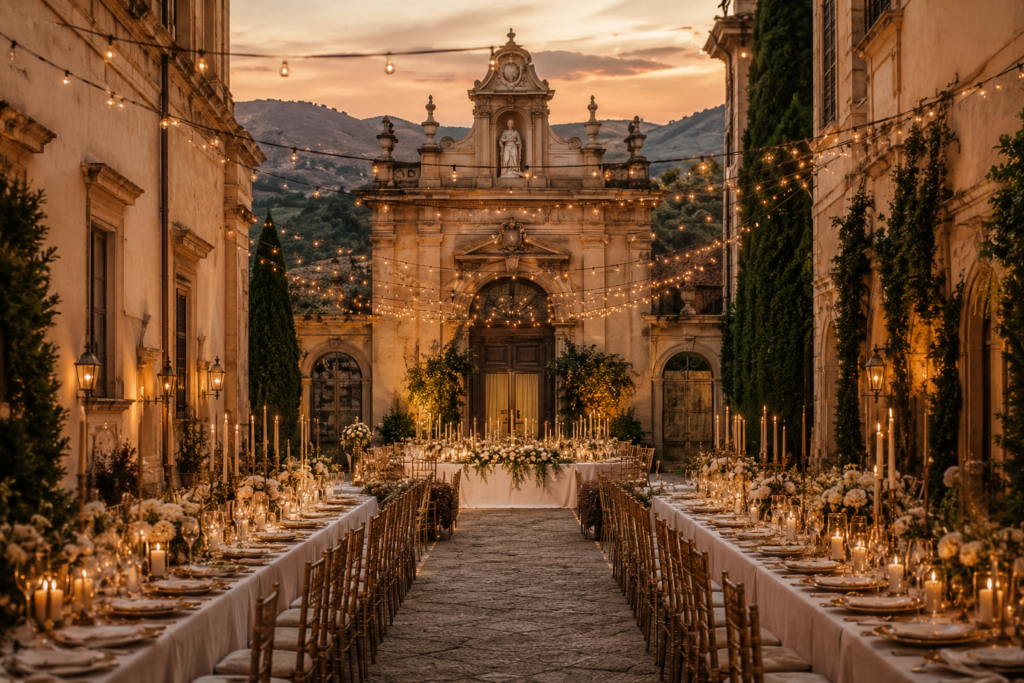 Italian Renaissance Wedding Theme Texture, Proportion, and Light — Not Costume