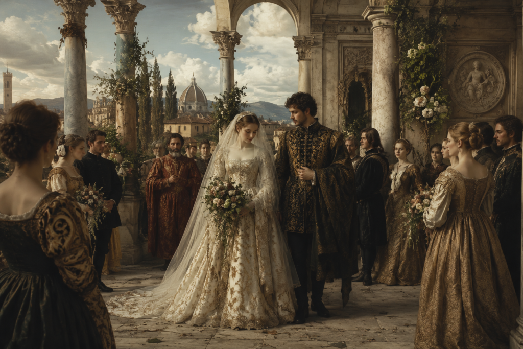 Italian Renaissance Wedding Theme Texture, Proportion, and Light — Not Costume
