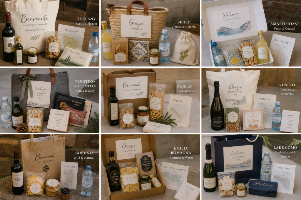 Italian Wedding Welcome Bags