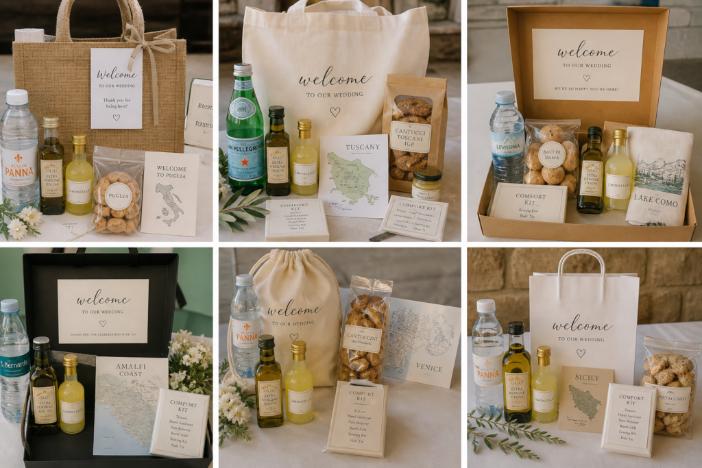 Italian Wedding Welcome Bags