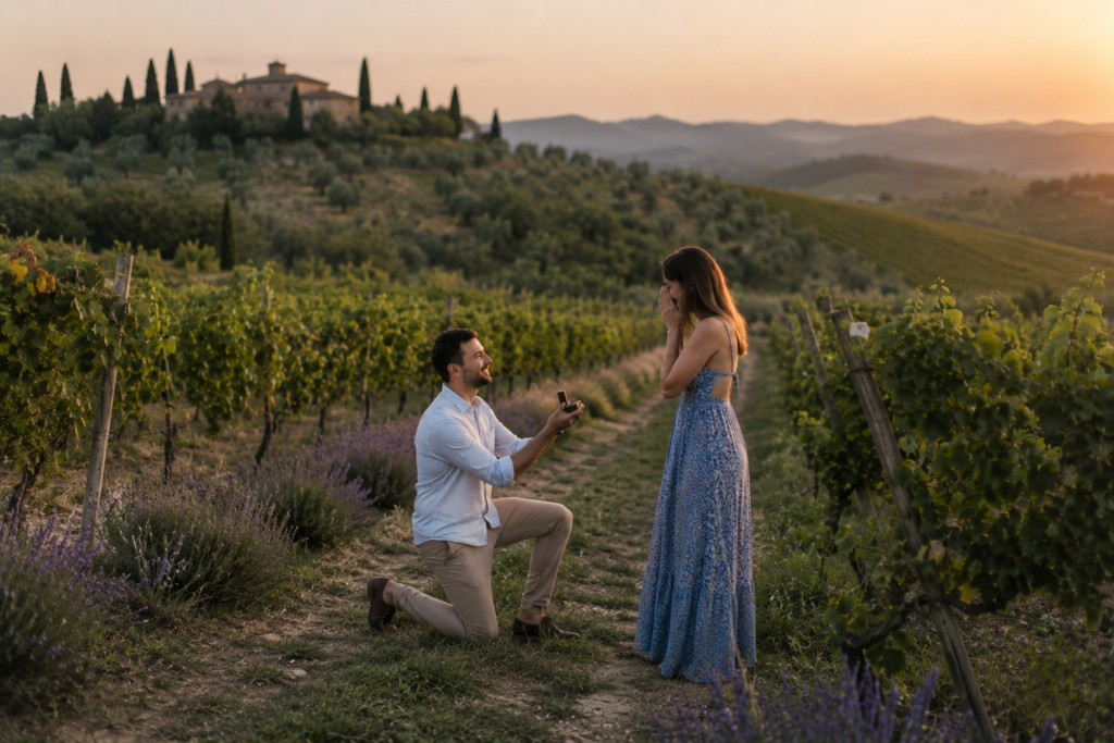 Lavender Proposal Tuscany