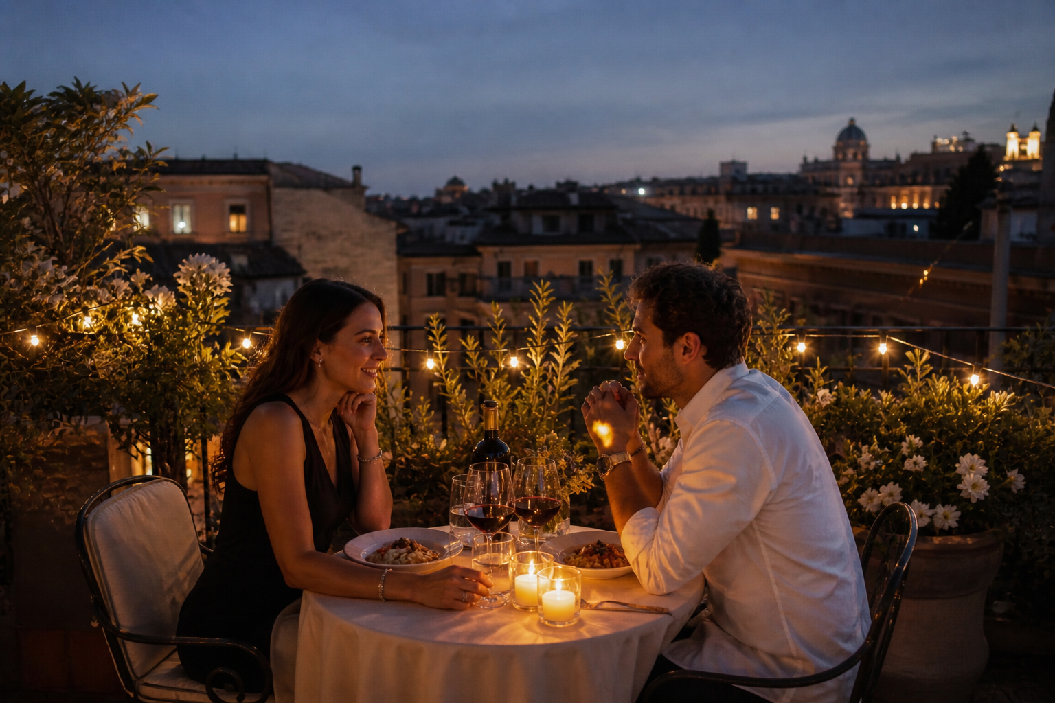 Rooftop Proposal in Rome Private Terraces