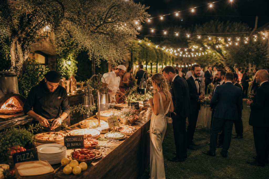 Wedding Pizza Station Italy - Italy Wedding Pizza Party