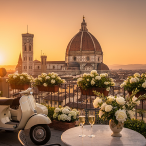 Florence At Sunset