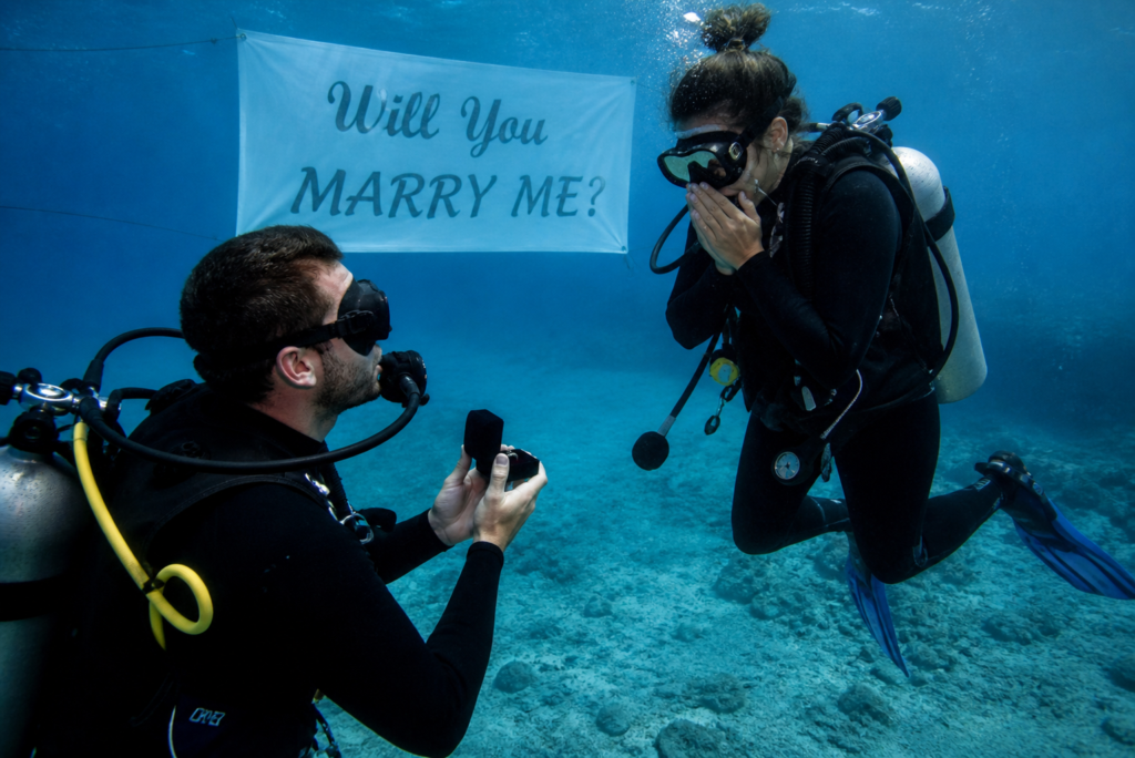 scuba proposal italy