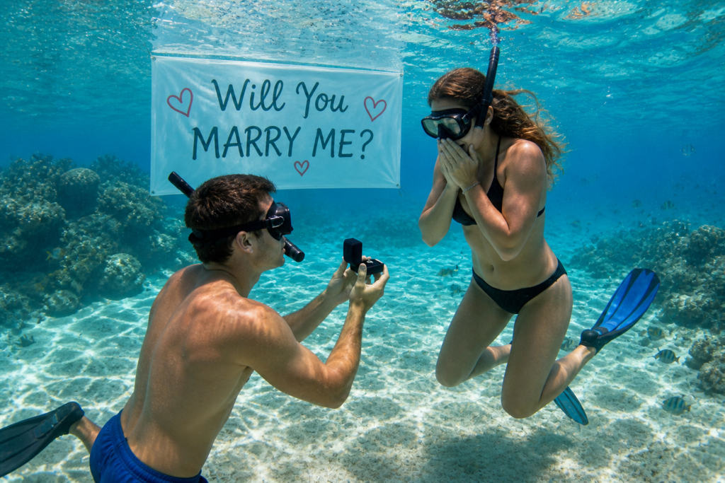 scuba proposal italy