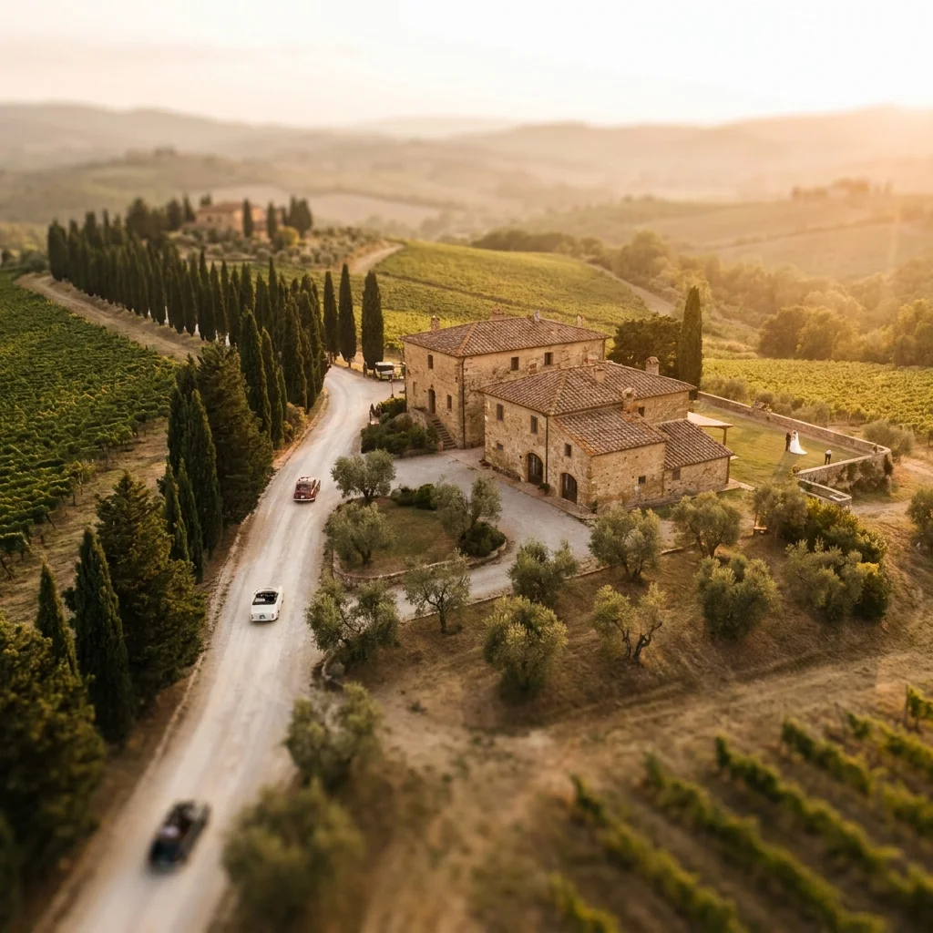 chianti vineyard wedding