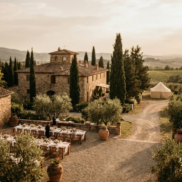 tuscany wedding reception
