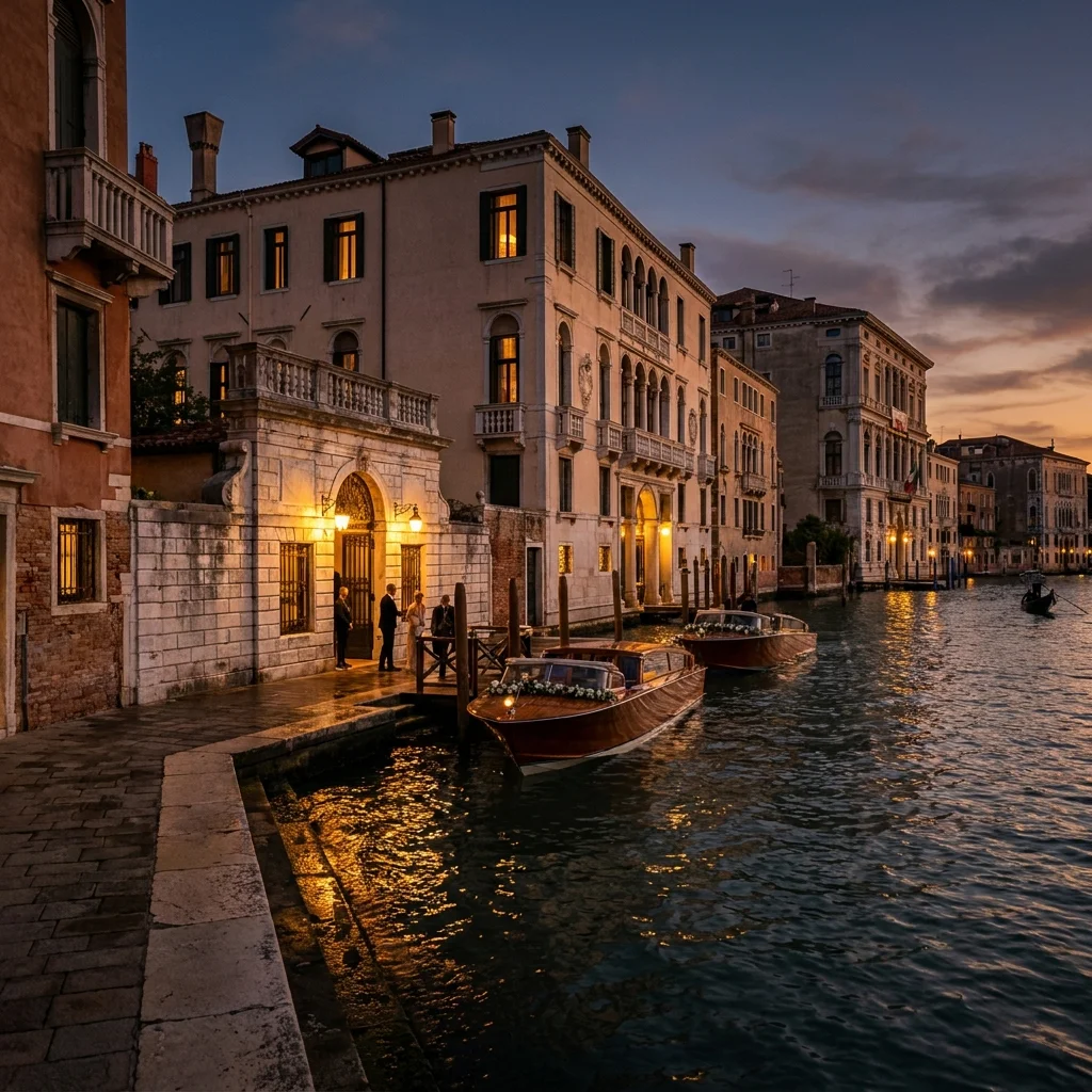 venice wedding reception