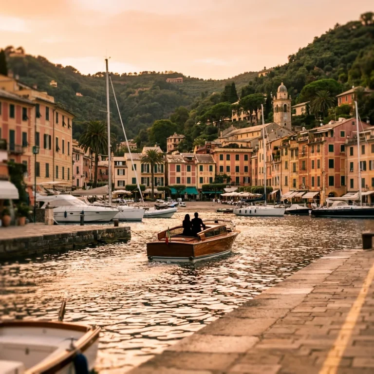 portofino wedding boat