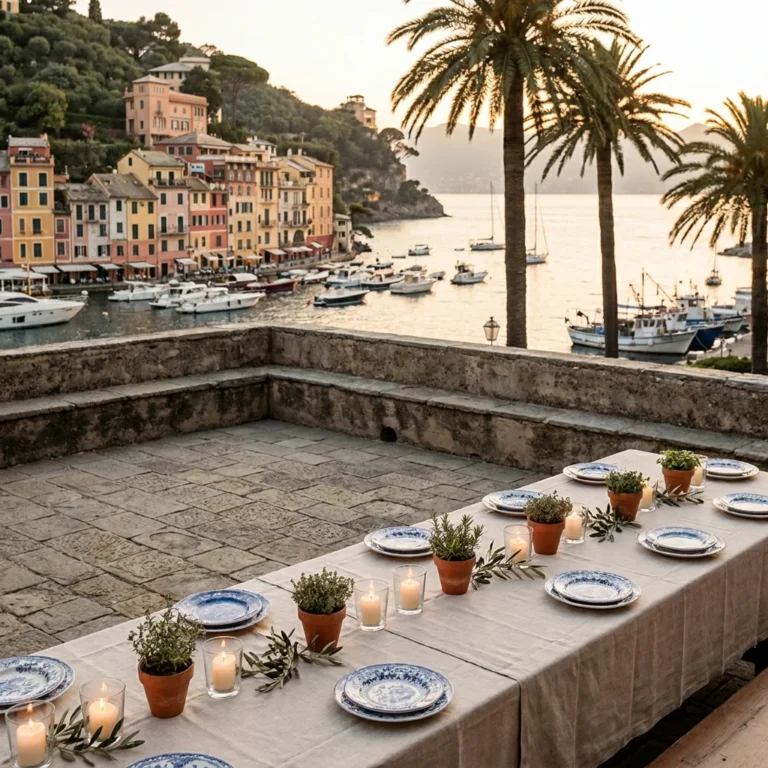 italian riviera tablescape