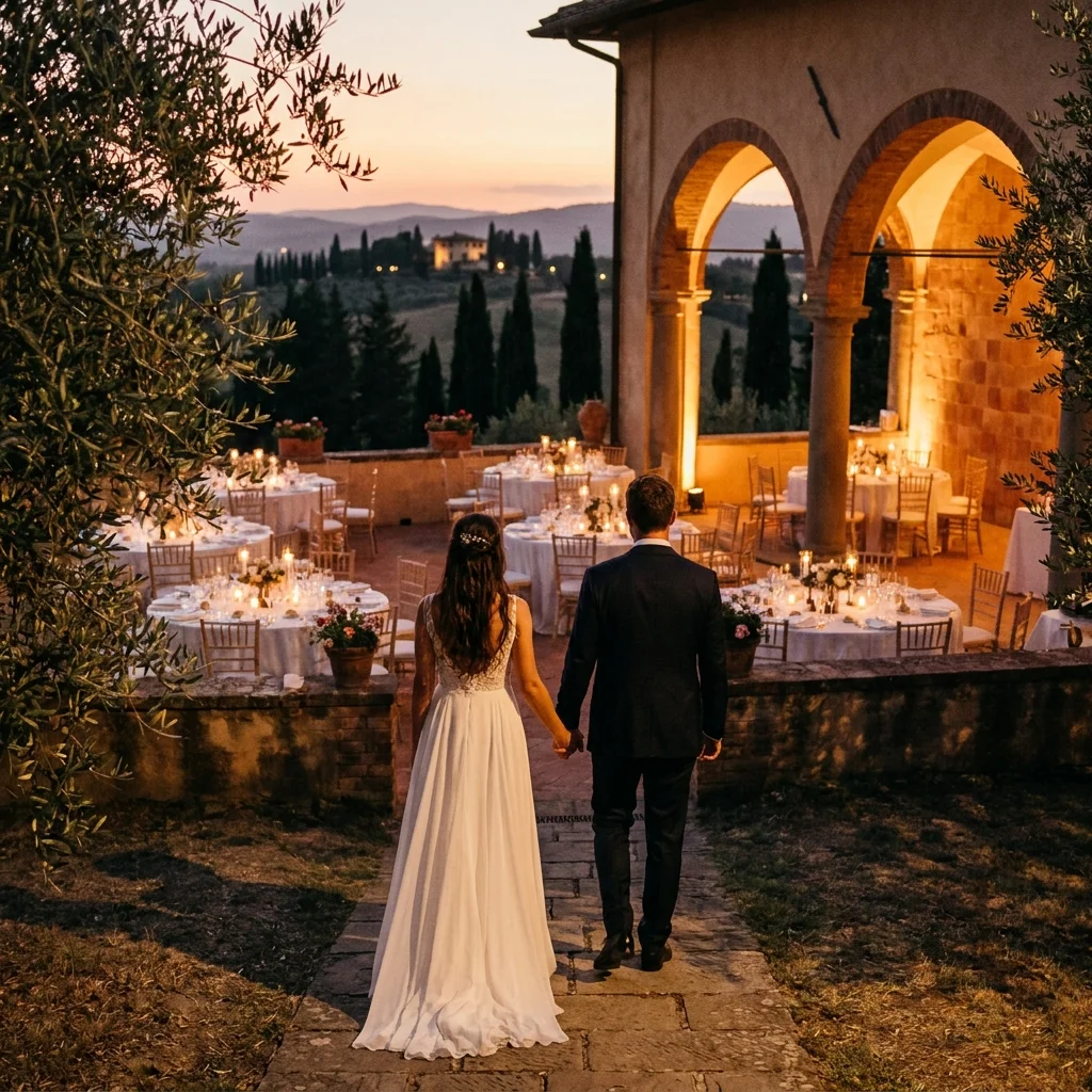 tuscany wedding reception