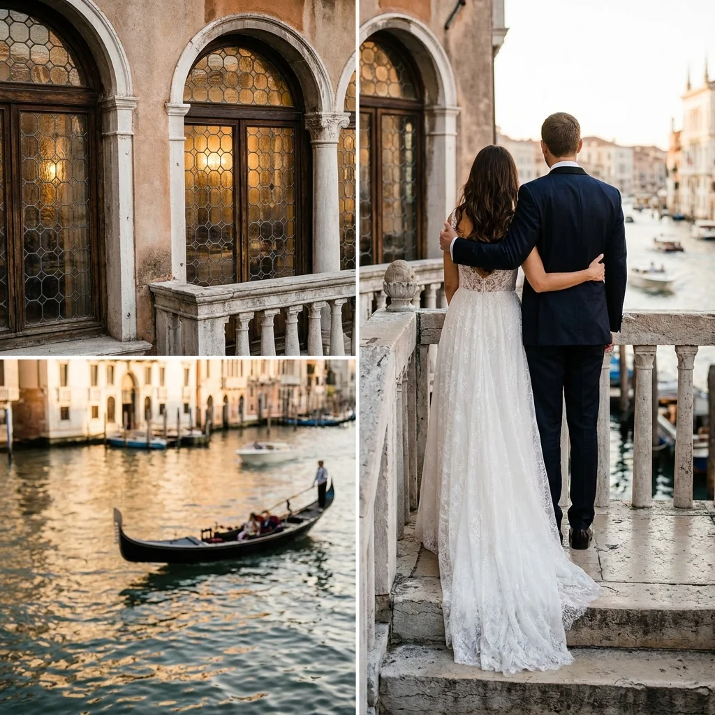 venice wedding reception